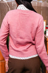 Sugar Rush Crew Neck Knit Sweater - Blush
