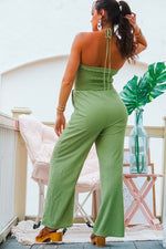 Kiwis & Coconuts Tie Neck Jumpsuit