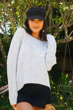 Soft n Sweet Ribbed Sweater - Heather Grey