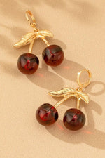 Cherry Lever Back Earrings