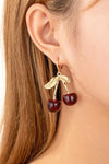 Cherry Lever Back Earrings