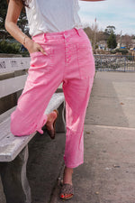 Cosmopolitan Button Fly Pant - Pink